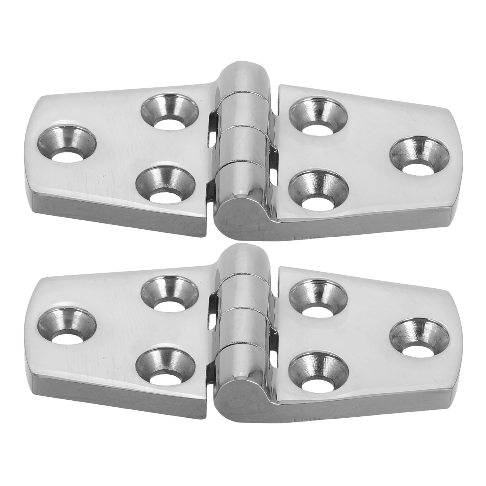 

2 Pcs Hinges Stainless Steel Marine Grade Casting Boat Hardware Floating Dock Silver Rv Cabinet Door Seat