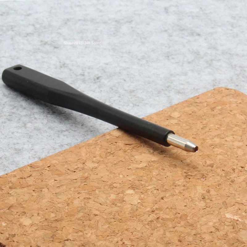 Leather Tools Round Row Punch Black Steel Sharp Multihole Pattern Round Cut Handmade DIY Leather Watchband Punching Strap Suture