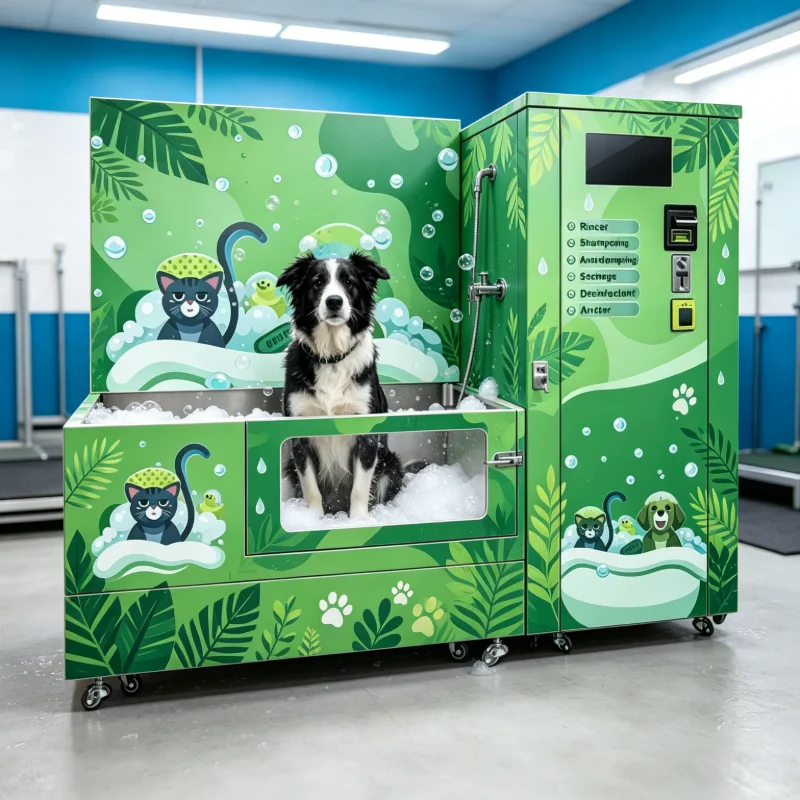 China Factory Custom Pet Washing Machine Fully Automatic Dog Grooming Equipment Customized Commercial Pet Bath Device