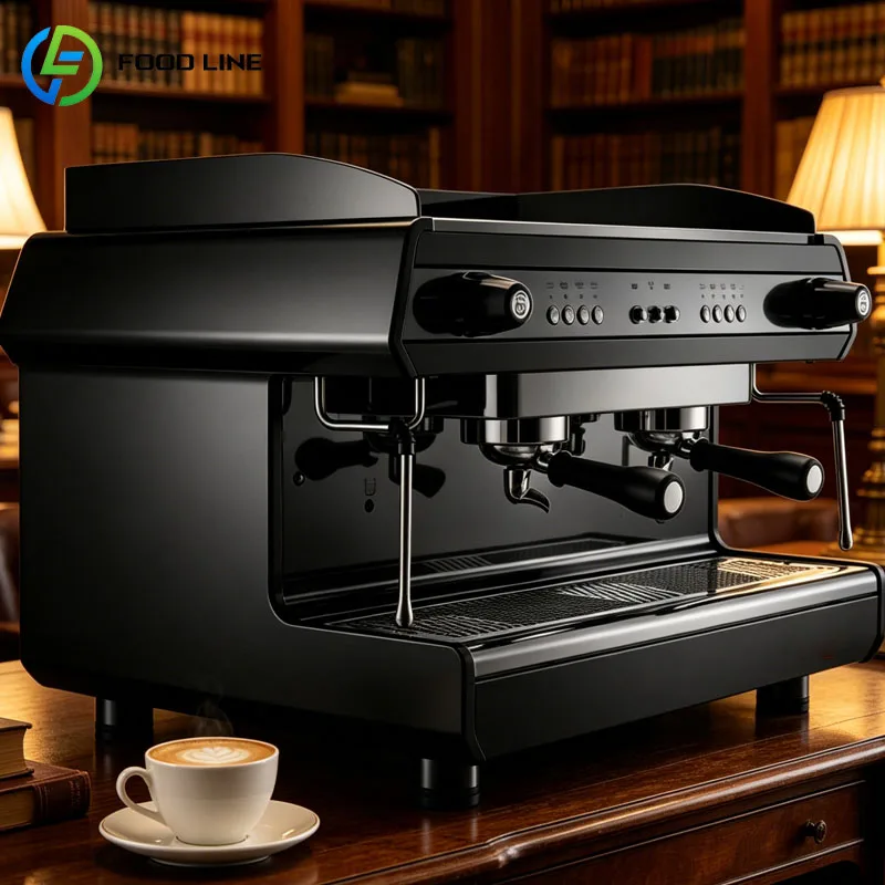 Professional Double Group Coffee Espresso Machine Barista Commercial Touchscreen Cafe Shop Use Customized
