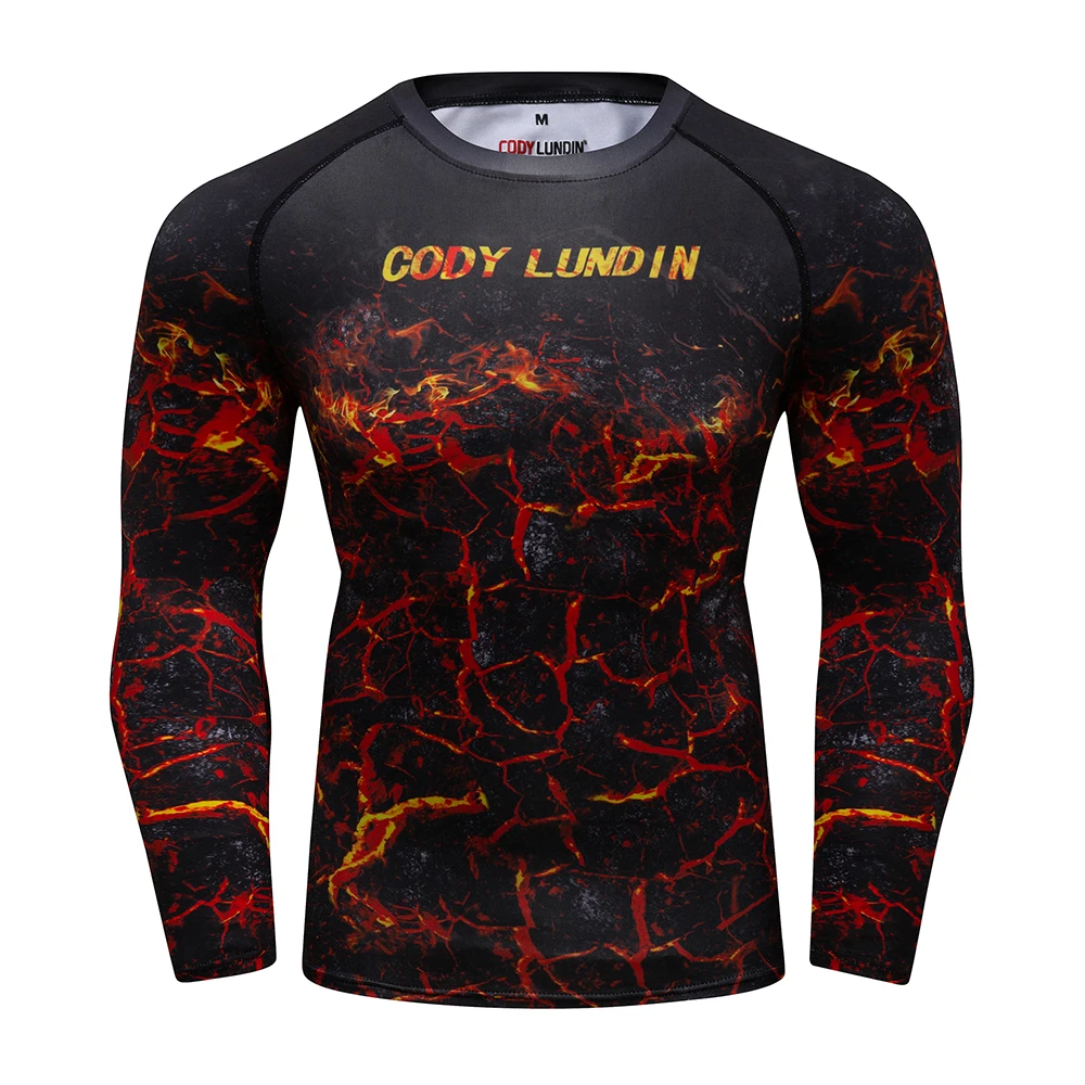 Cheaper Manufacturer Long Sleeve Compression Gym Training Rash Guard for MMA BJJ Wrestling Fitness Men Running Anima T Shirt