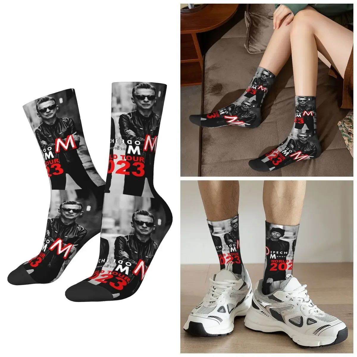 

All Seasons 2023 Of Depeche Muddee Mori One And 23 Socks Sport Middle Tube Socks Fashion Stockings for Valentine's Day Gifts