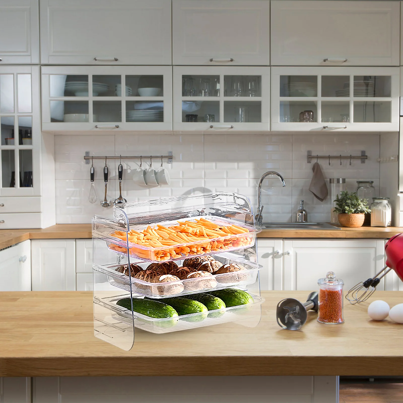 

Multi layer Storage Rack Plastic Condiment ganizer Tray Drawer Condiment ganizer Veggie Shelf Kitchen Sundries organizer