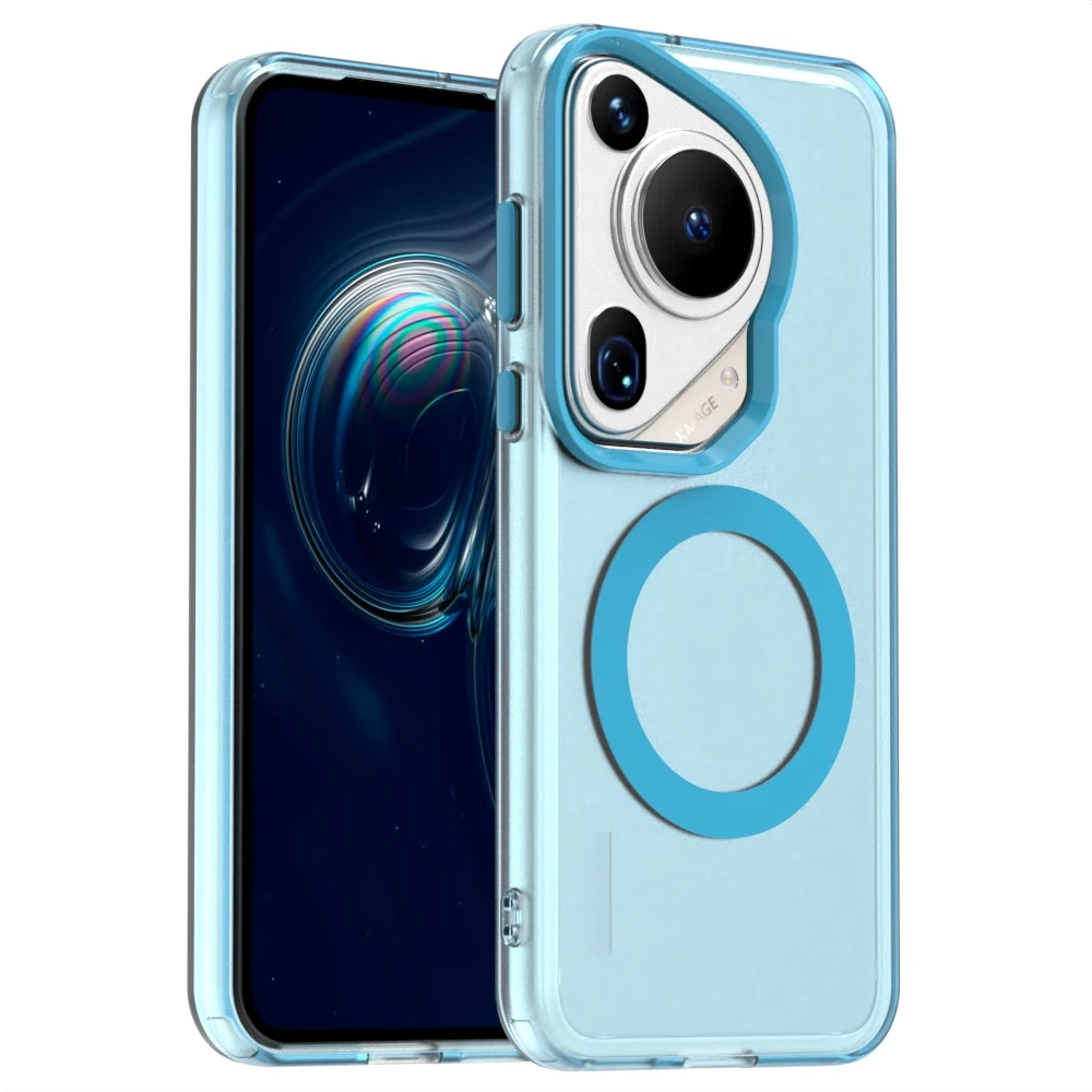 

Clear Case for Huawei Pura 70 Pro+ Plus Ultra Magsafe Car Magnetic Holder Hard Phone Cover Pura70Pro+PlusUltra ADY-LX9 ADY-AL00