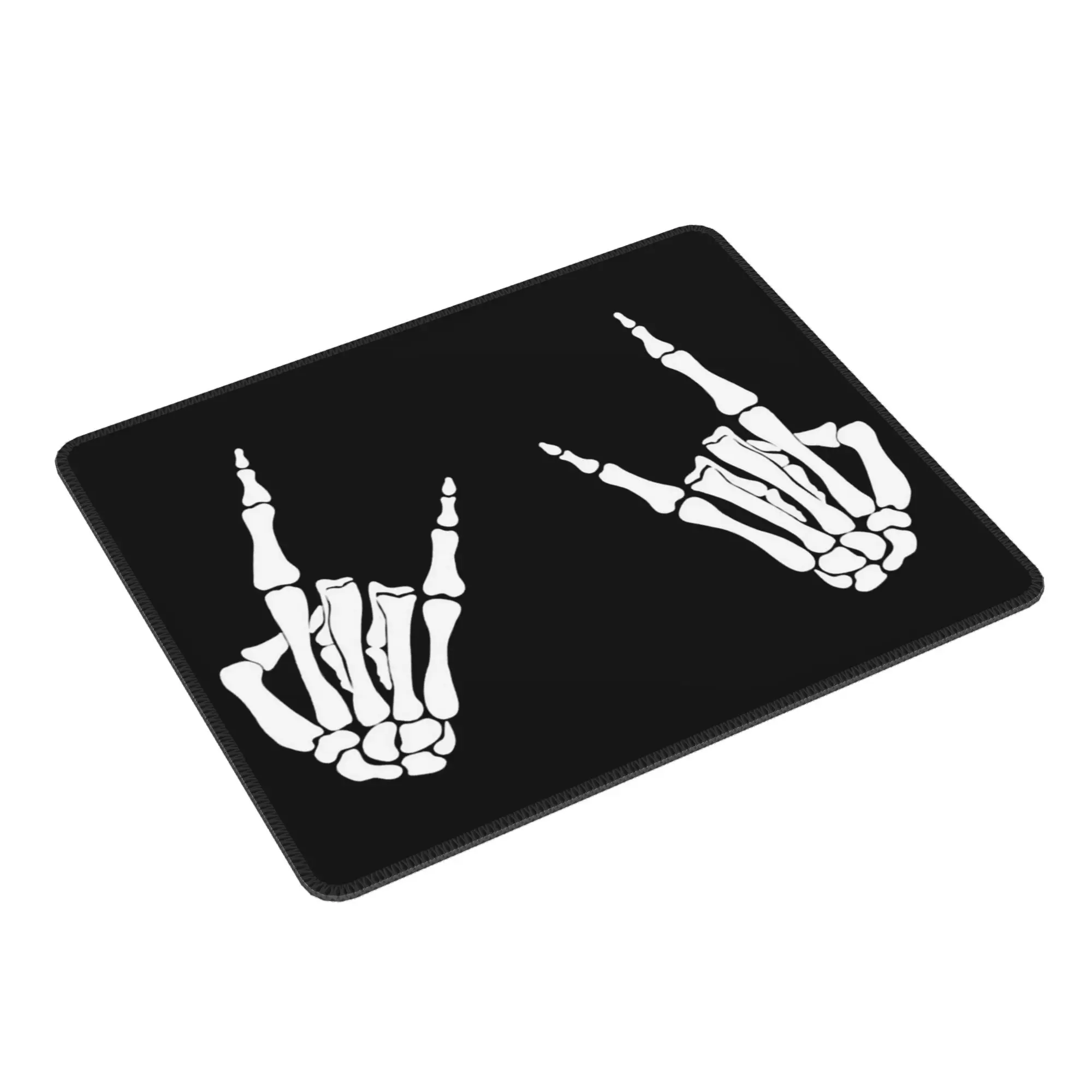 Skeleton Hands Gestures Print Mouse Pad Computer Keyboard Mouse Mat Gaming PC Laptop Desk Mat Office Accessories Table Mats
