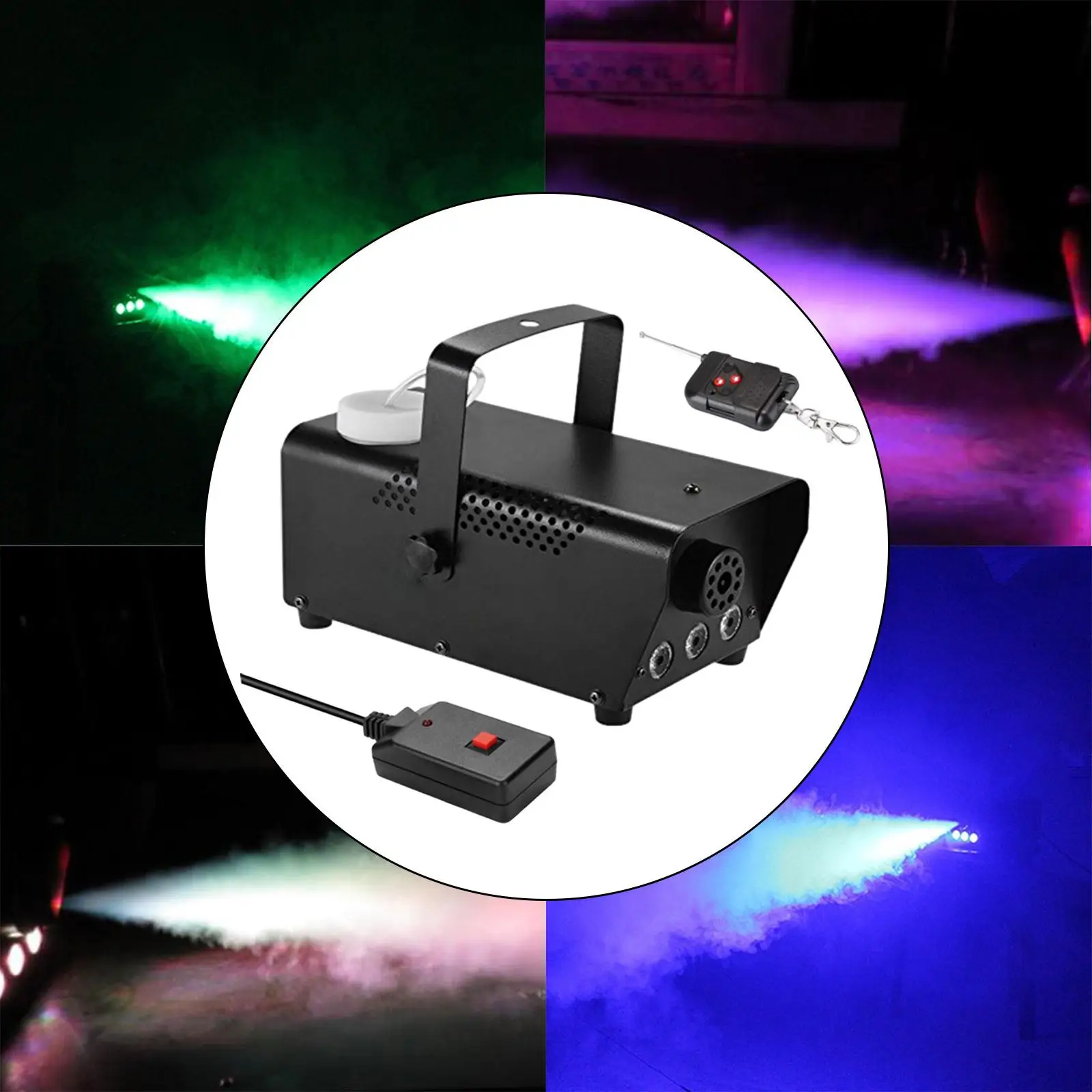 Macchina per nebbia da esterno con 7 luci a LED Fogger per decorazioni KTV per feste
