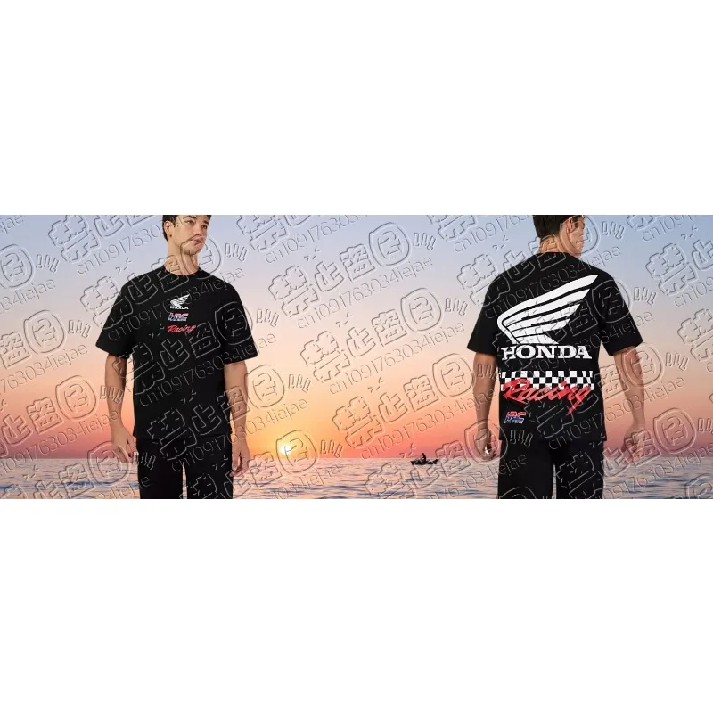 

Honda Summer Men's Short Sleeve Car Brand T-shirt Sporty Quick-Dry Jersey Sports Motorcycle Racing​