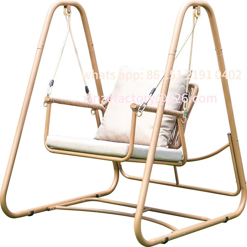 Customizable Outdoor Courtyard Swing Rocking Chair Outdoor Courtyard Balcony Garden Waterproof Sun Protection Double Hammock Int