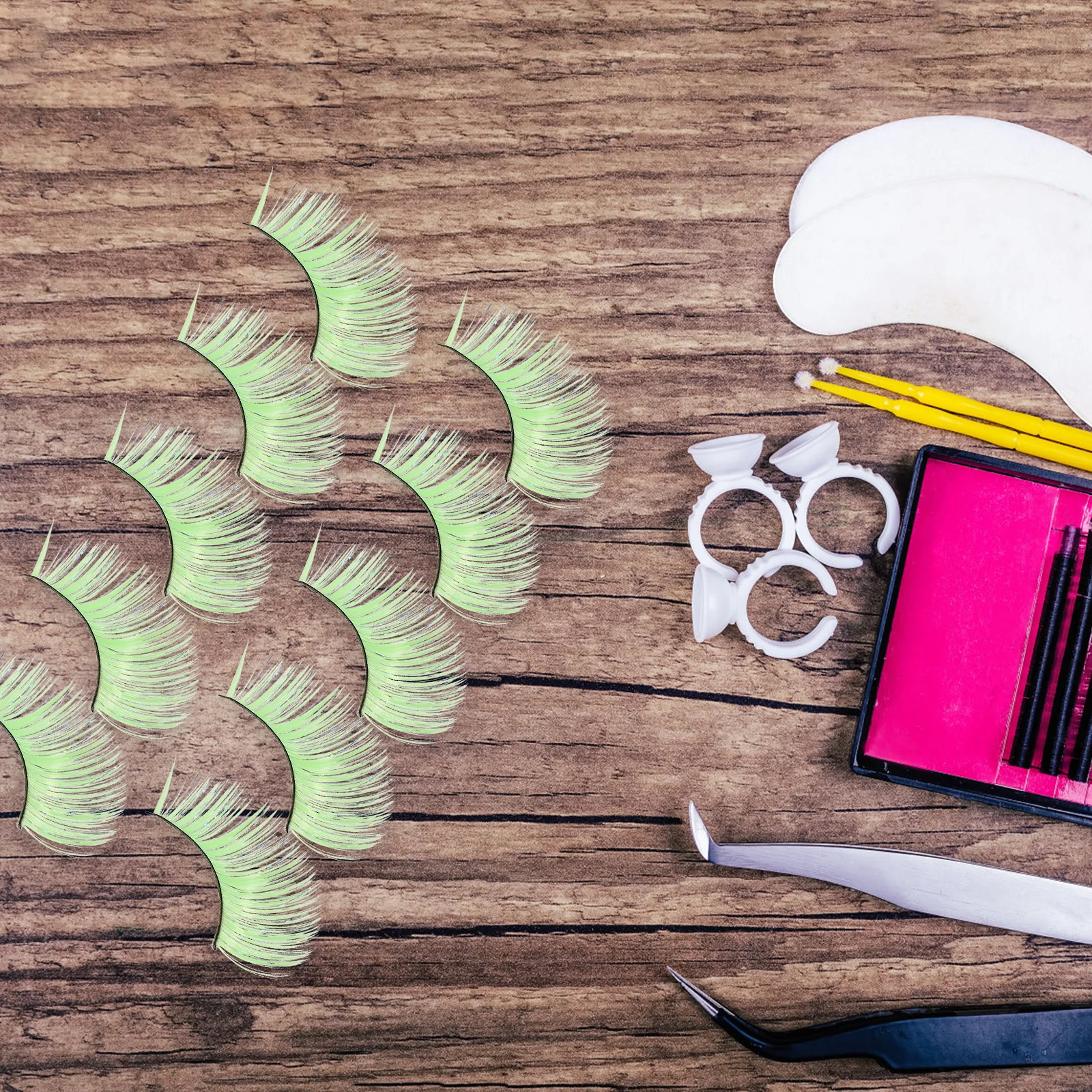 5 pares de pestañas postizas de Halloween, pestañas artificiales largas y gruesas para mujer, maquillaje de fiesta, pestañas postizas, aspecto espectacular y encantador