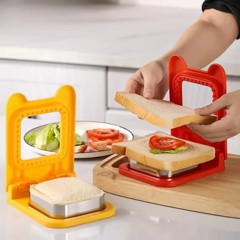 

Breakfast Sandwich Maker Bread Mold Toast Bread Cutting Die Sandwich Cookie Cutter Breakfast Dessert DIY Tool Kitchen Gadgets