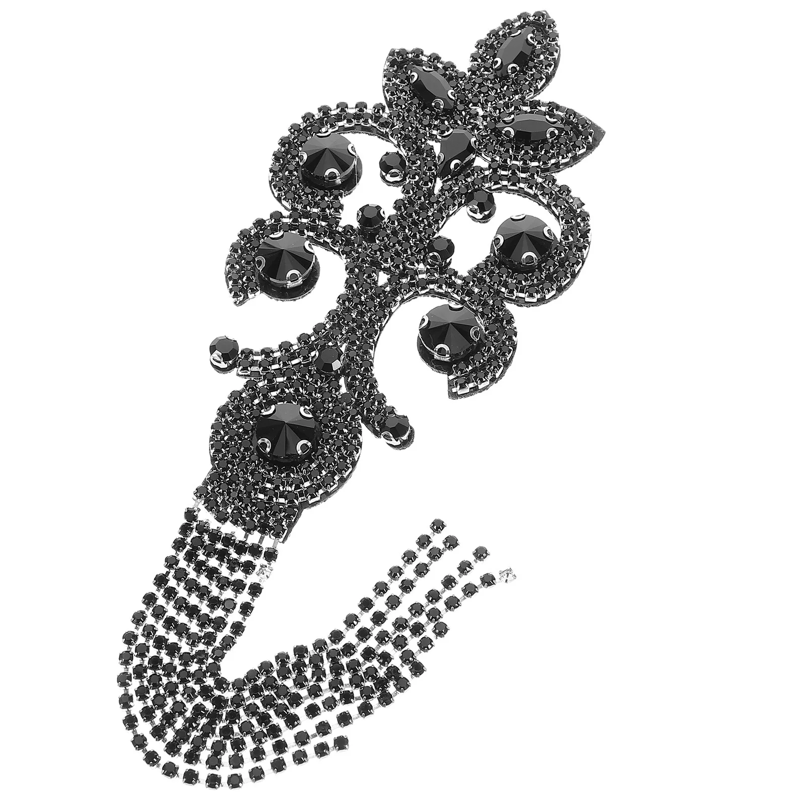 

Vintage Decorative Epaulets Handcrafted Tassel Shoulder Jewelry Rhinestone Fringe Patches For Jackets Women Costume Badge