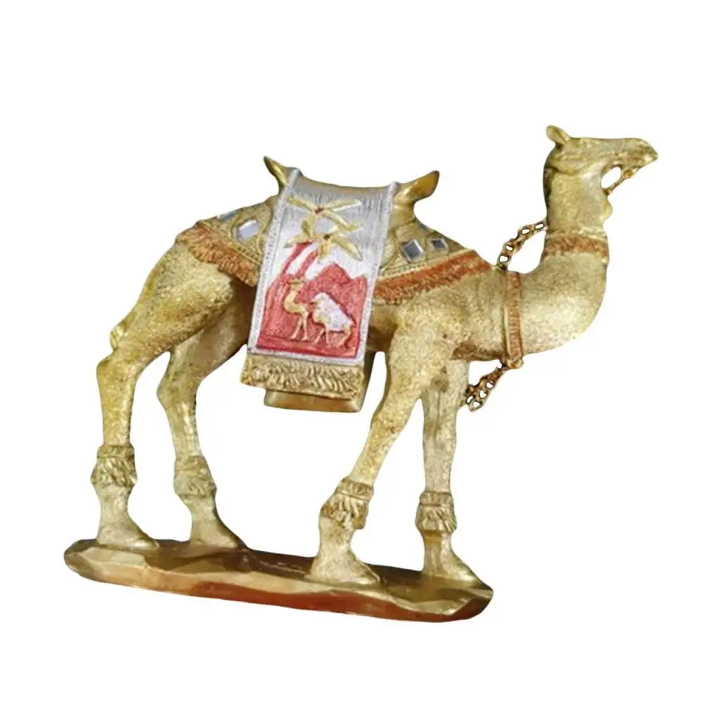 Camel Figurine Decorative Tabletop Ornament for Cabinet Shelf Home Decor