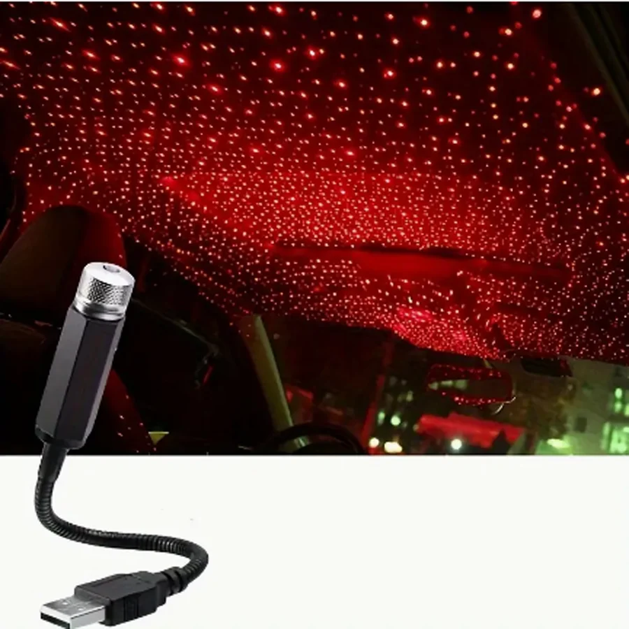 

USB-проектор со звездным небом и улучшением атмосферы-легко устанавливается и идеально подходит для ночных накопителей