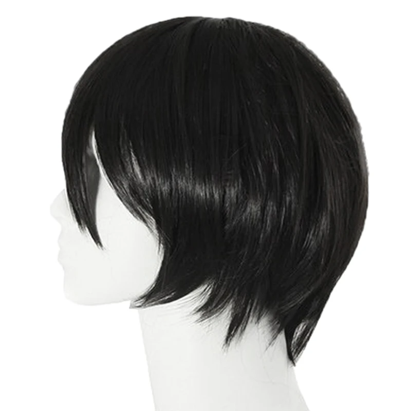 Perruque Cosplay Synthétique pour Homme, Cheveux Courts, Style Original, Anime, Polyvalent