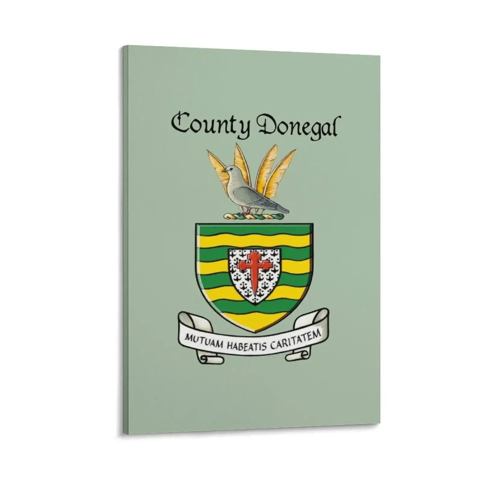 

County Donegal Ancient Crest Canvas Painting decorative pictures for the room decoration aesthetic Decor for room anime poster