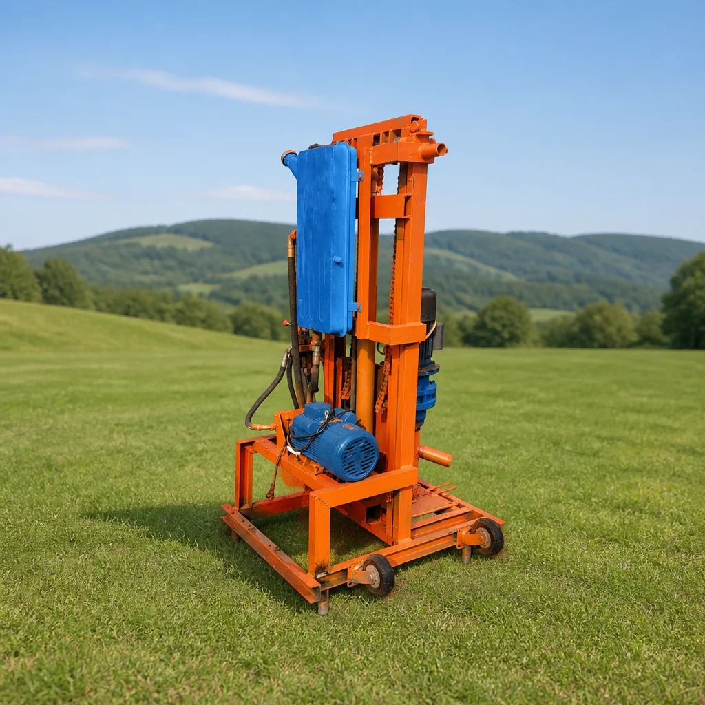 Customized Water Well Drilling Machine 100m Depth Hydraulic Powered Compact Model for Home Water Supply with Durable Structure