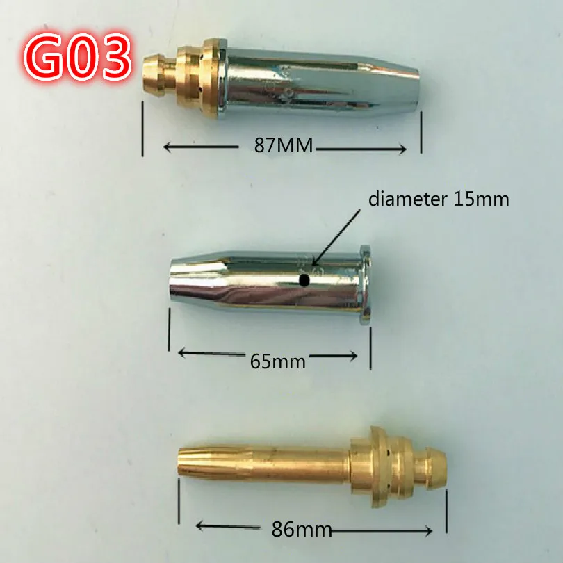 Vlamsnijmachine G03 Propaan G02 Acetyleensnijmondstuk Gasmondstuk Snijder 0.8-2.4Mm