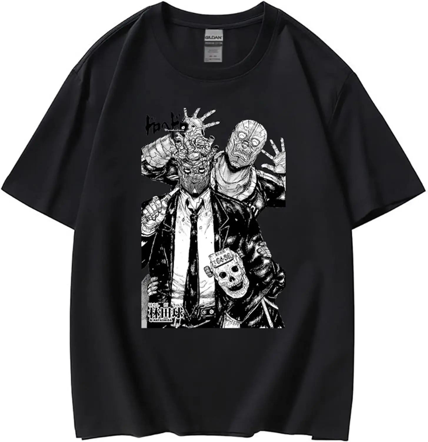 Dorohedoro Metal Style Tshirt Unisex, Dorohedoro Manga Kaiman T-Shirt Men/Women, Round Neck Short Sleeve Tee Shirt