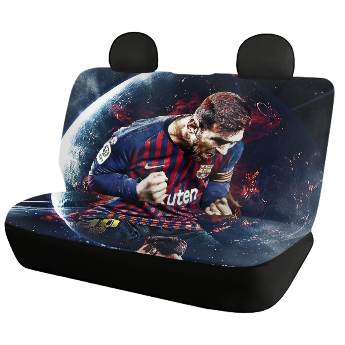 INSTANTARTS Set Of 4 Vehicle Seat Cover Slip-Resistant Car Accessories Automobile Seats Argentina Football Champion Seat Cushion