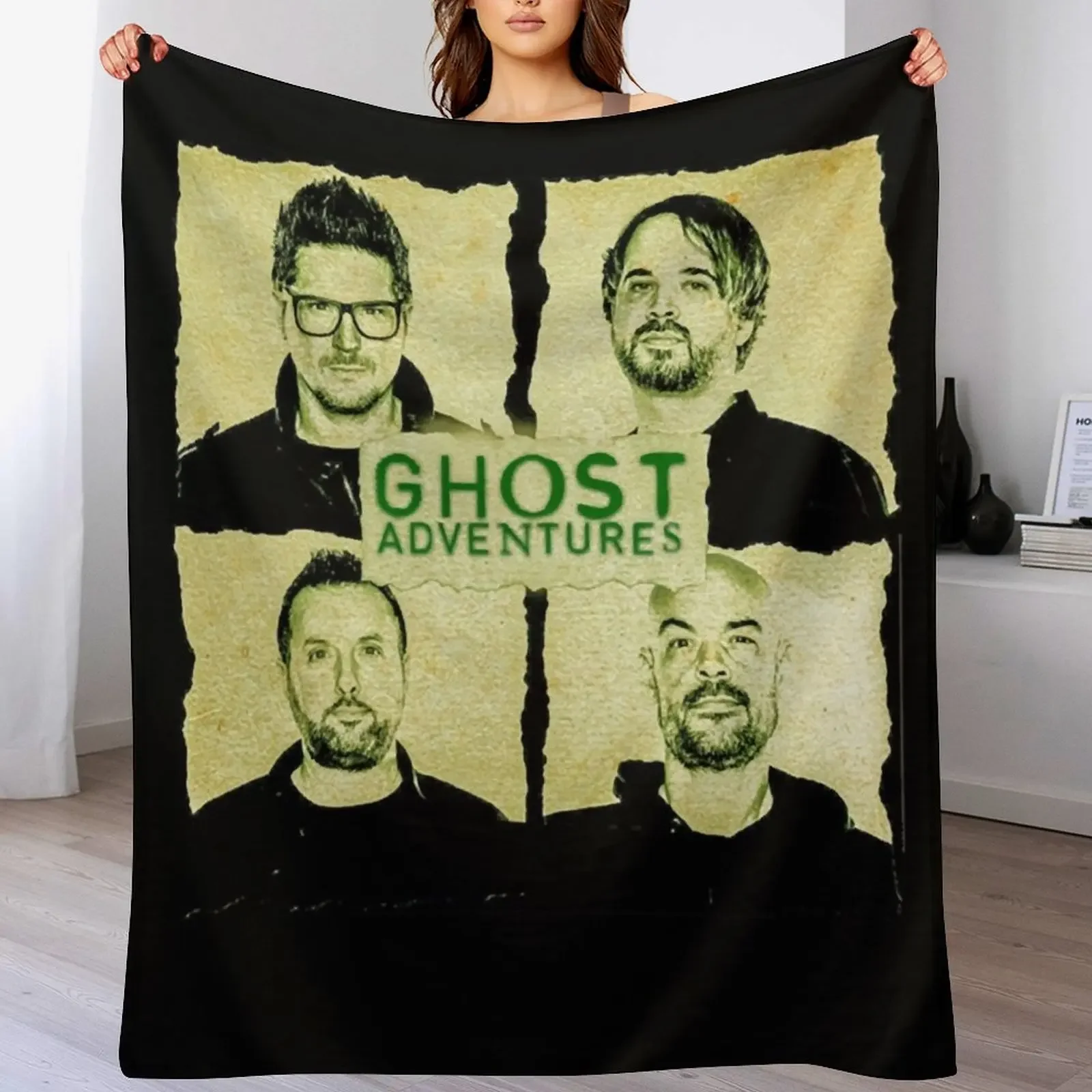 Stars Ghost Adventures Vintage Retro Zak Men Throw Blanket Sleeping Bag Bed Soft Big Blankets