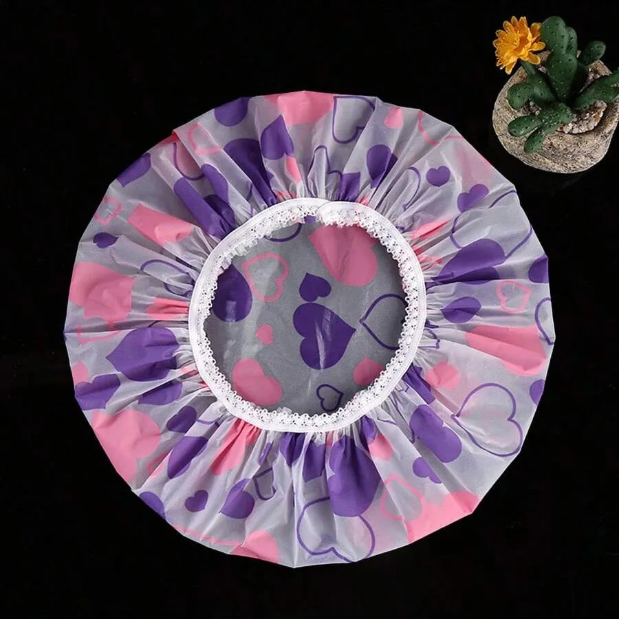 الجملة 5 قطع غطاء دش مقاوم للماء المرأة المنزلية الاستحمام المضادة للزيت الدخان العناية بالشعر غطاء دش غطاء الشعر الجاف #1