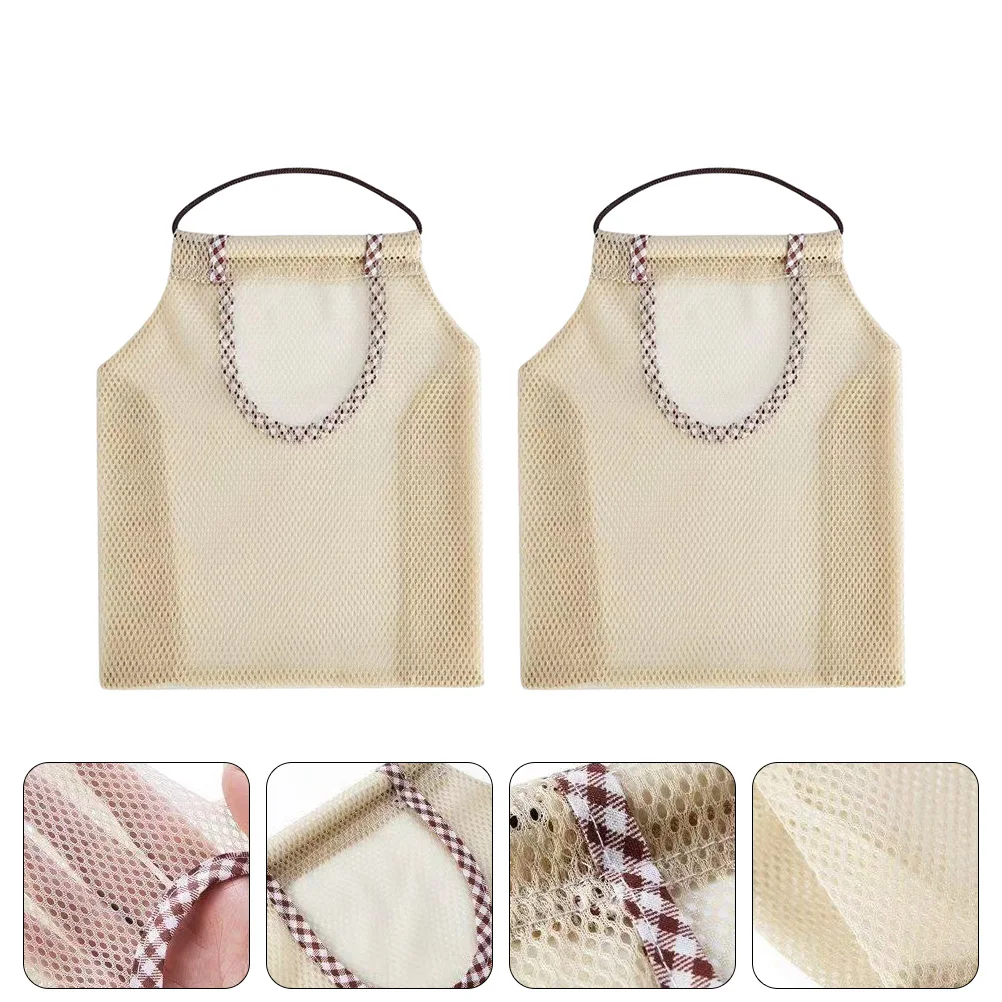 

2pcs Wall-Mounted Bags Ventilated Mesh Sundry Bags For Home Door Hanging Closet Multipurpose Storage Pouches Organizing//