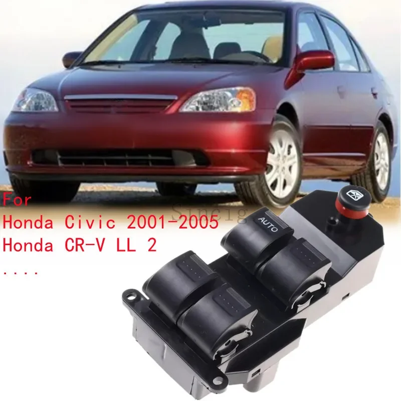 Master Power Window button Switch For Honda CRV 2002-2006 Civic 2001-2005 35760-S9A-G042 35760-S9A-G042 35760S9AG042A 