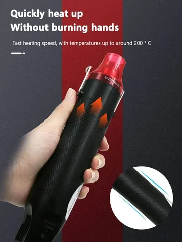 220/110V Hot Air Gun DIY Tool Heat Electric Power Tool Mini Soldering Temperature Crafts Blower with Supporting Seat Shrink