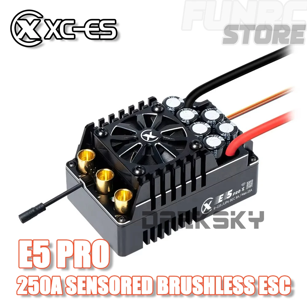 XC E5 PRO 250A 6-12S Lipo Sensored Brushless ESC для 1/5 1/6 RC Модель автомобиля Скорость Багги Грузовик Аксессуары