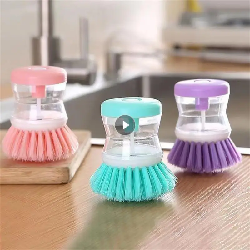 Dosing Brush Multifunction Durable Kitchen Highest Rating Purple Highly Recommended Heavy Scrubbing Kitchenware Pot Scrubber