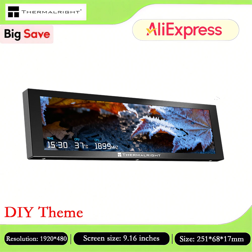 Thermalright TROFEO VISION LCD IPS Full-Color LCD Screen, 9.16