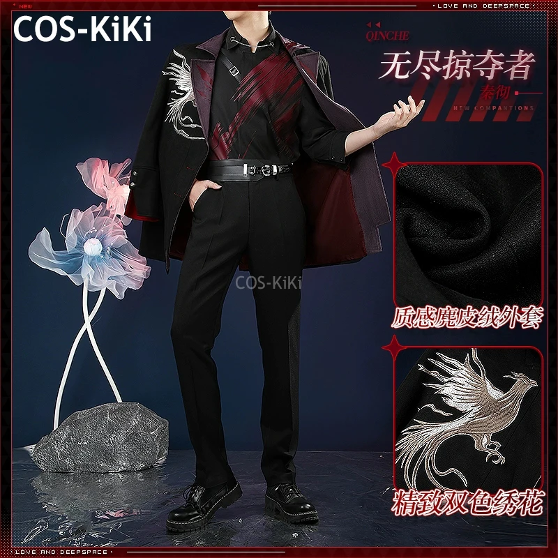 COS-KiKi Liefde En Deepspace Sylus Eindeloze Predator Spel Pak Knappe Uniform Cosplay Kostuum Halloween Party Rollenspel Outfit