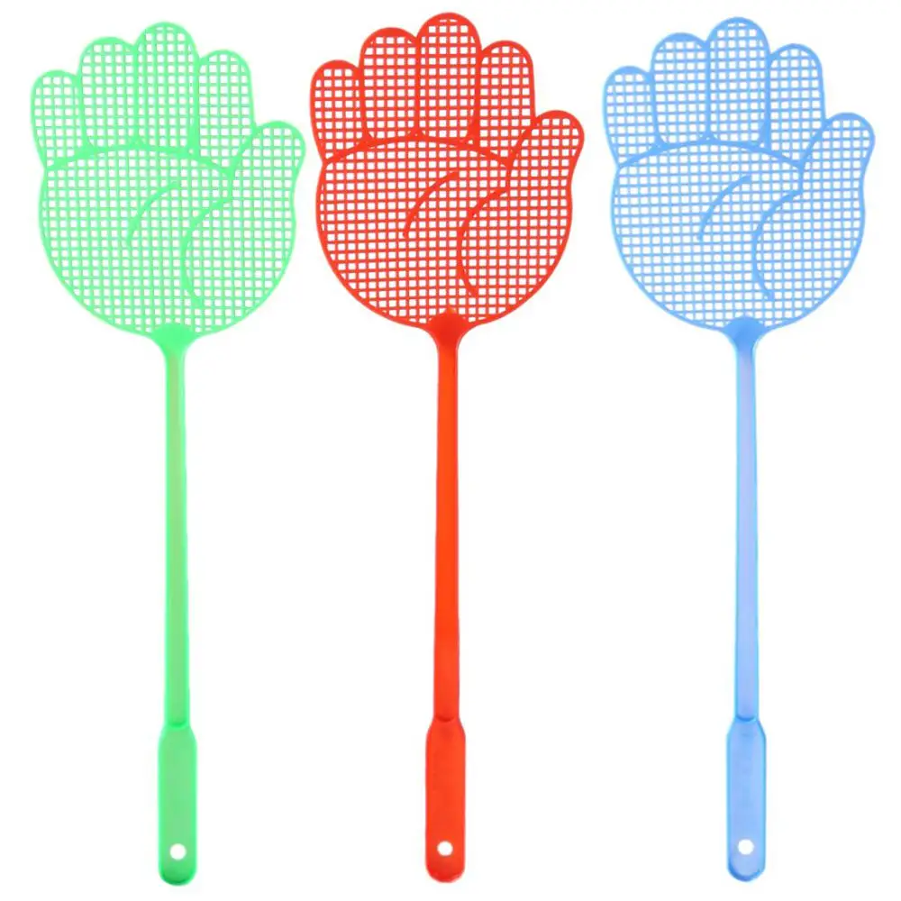 

1-10PCS Palm Shaped Flyswatter Plastic Fly Swatters Mosquito Pest Control Insect Killer Home Kitchen Accessories Random Color