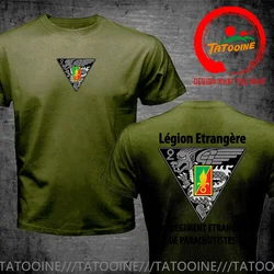 New French 2 REP Foreign Legion T Shirt Men Legion Etrangere Man T-Shirt Short Sleeve Casual Premium Cotton Tee Shirt Size S-6XL