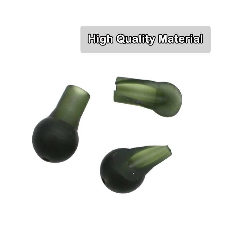 30pcs Carp Fishing Accessories Rounded Buffer Beads Size S/L for Helicopter Rig Chod Heli Buffer Sleeve Beads For Tackle