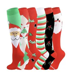 Compression Socks Christmas Halloween New Breathable Adult Sports Socks For Cycling And Running Wholesale Price