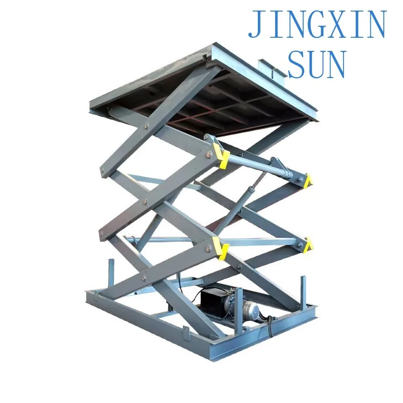 Customized warehouse workshop fixed loading and unloading platform electro-hydraulic lifting large tonnage scissor lifting