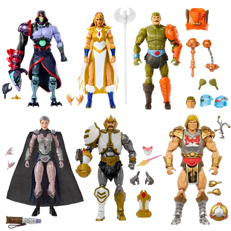 

Masters of the Universe Skeletor/Borceress Teela/Evil-Lyn/Man-At-Arms/War 7-дюймовая экшн-фигурка He-man Deluxe Model Doll