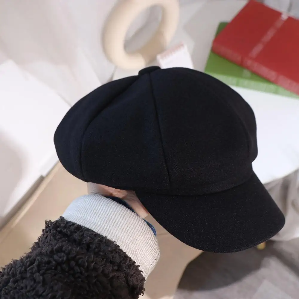 

Fashion Korean Style Retro Berets Hat Octagonal JK Vintage Newsboy Cap Y2k Solid Color Painter Cap Female