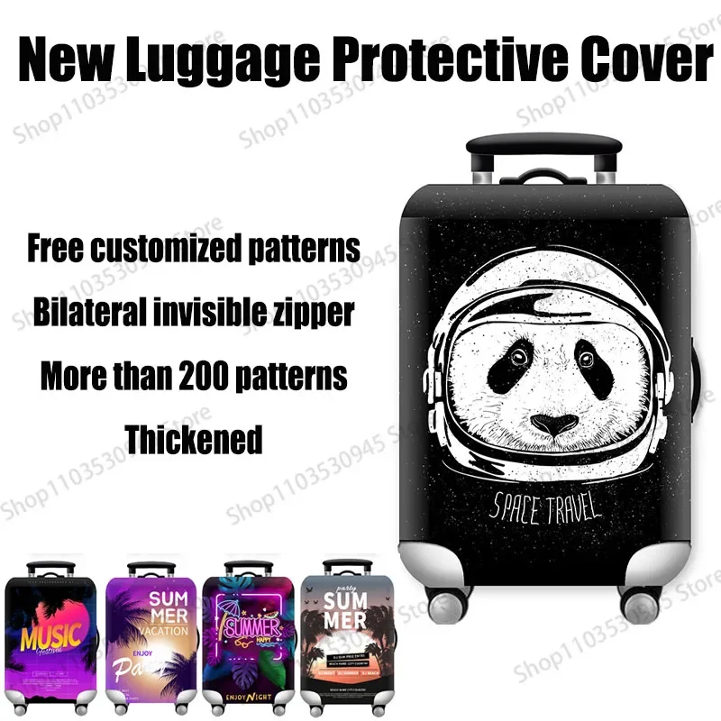 

Thick Elastic World Map Luggage Protective Cover Zipper Suit For 18-32 inch Bag Suitcase Covers Trolley Cover Travel Accessories