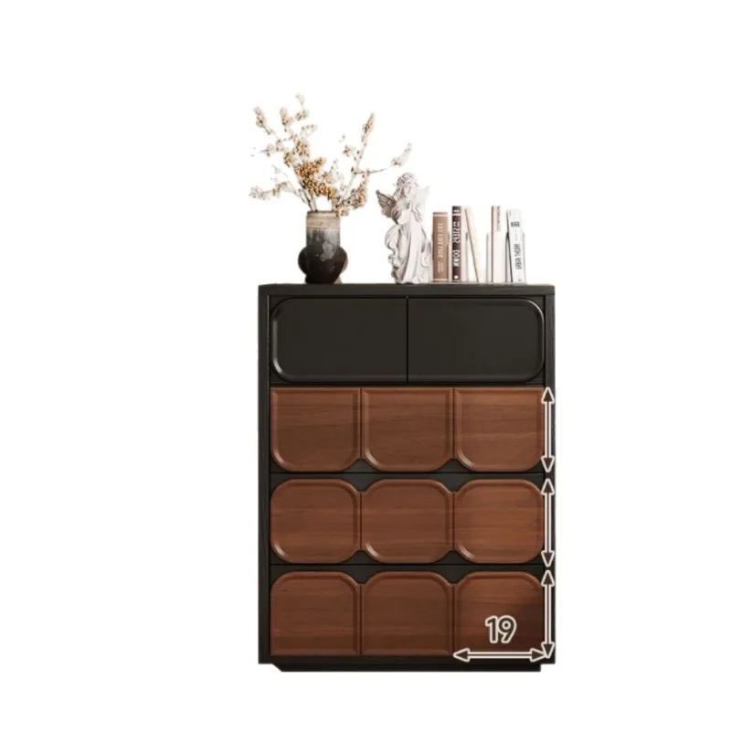 living room against the wall, bedside storage cabinet, drawer cabinet, five or six buckets, bedroom storage storage cabinet