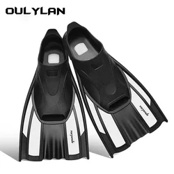 Oulylan Swimming Diving Fins Rubber Snorkeling Professional Flexible Comfort Non-Slip Swim Flippers Water Sports Beach Shoes