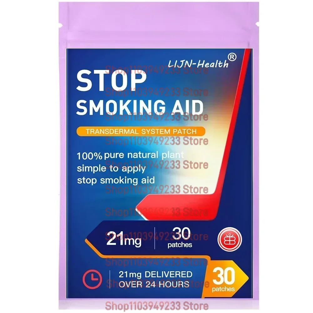 Stop Smoking Transdermal Patches 21 Mg Quit Patches, Easy and Effective Stop Smoking Aid 30 Patches One Month Supply