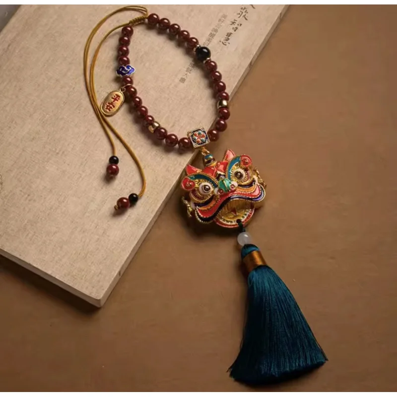 Xingshi السيارات معلقة حلية اكسسوارات السيارات الداخلية معلقة الزنجفر النحاس المينا مرآة الرؤية الخلفية اكسس السيارات Lukcy Chamr #6