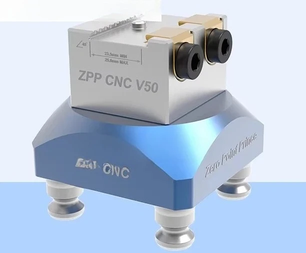 

Four or five axis CNC fixture zero positioning quick change fixture machining center