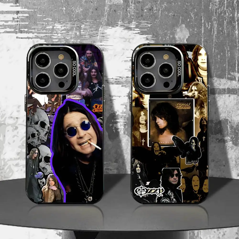 

Black S-Sabbath Ozzy Phone Case For iPhone 16,15,14,13,12,11,Pro,XS,Max,Plus,Mini,SE4,E Black Matte Shockproof Cover