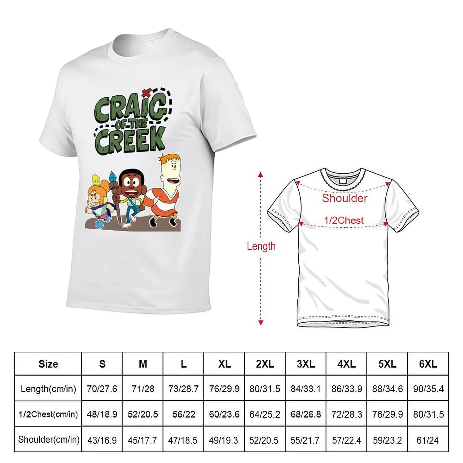 Craig of the creek (2) T-Shirt men t shirt cotton 100% t shirt man plain T-Shirt