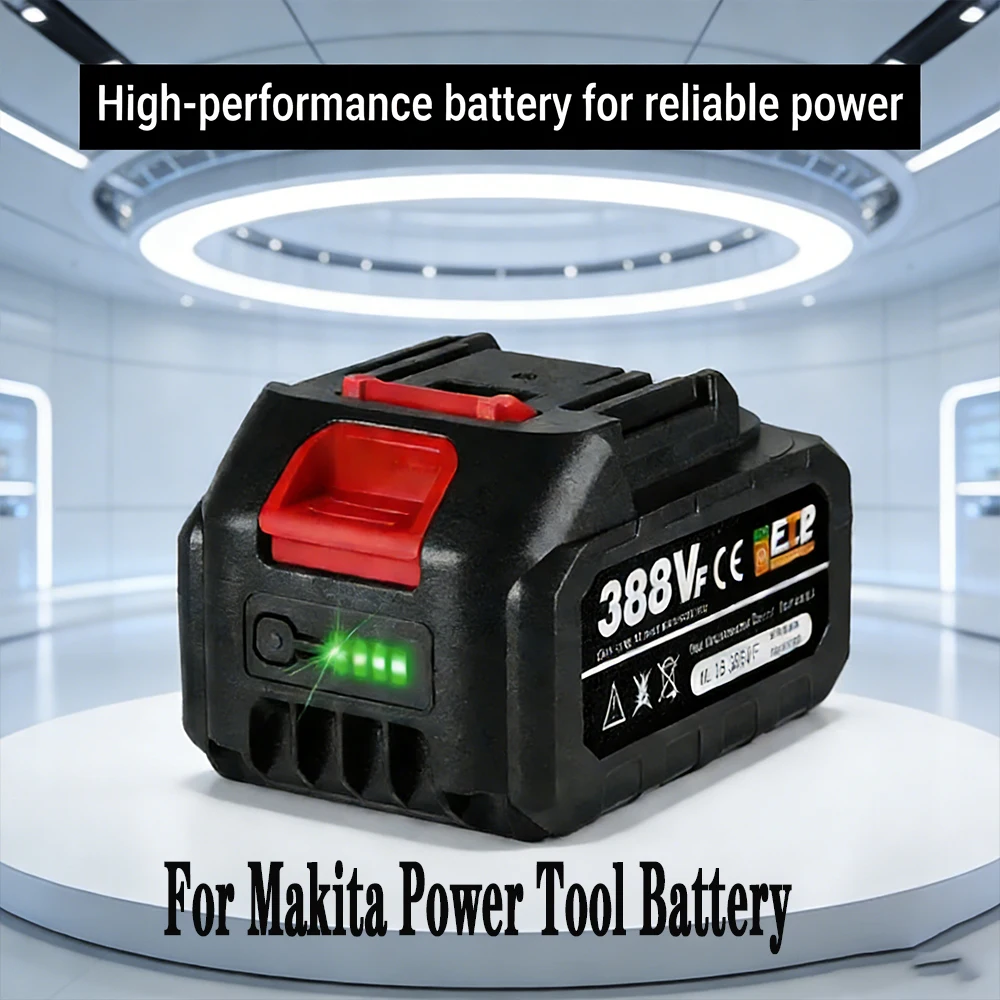 18V/21V 388VF Rechargeable Lithium Battery 15000mAh High Capacity, for Makita Cordless Drill & Brushless Wrench Power Tools