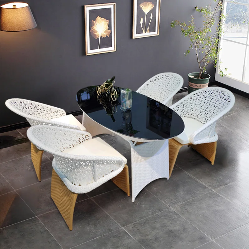 

Creative rattan outdoor tables and chairs