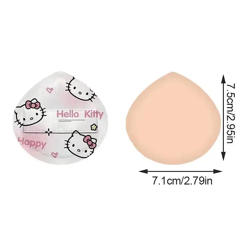 Kawaii animação sanrio dos desenhos animados kt gato almofada de ar em pó puff uso seco e molhado esponja maquiagem configuração ferramenta